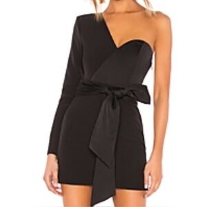 Elegant Black One Shoulder Dress